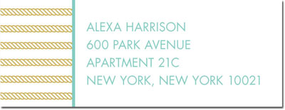 Address Labels by Boatman Geller - Rope Stripe Gold Address Labels by Boatman Geller - Rope Stripe Gold