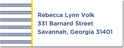 Address Labels by Boatman Geller - Rope Stripe Navy Address Labels by Boatman Geller - Rope Stripe Navy