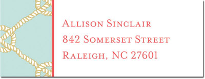 Address Labels by Boatman Geller - Nautical Knot Sea Address Labels by Boatman Geller - Nautical Knot Sea