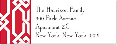 Address Labels by Boatman Geller - Arden Red Address Labels by Boatman Geller - Arden Red