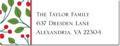 Address Labels by Boatman Geller - Christmas Berries Red Address Labels by Boatman Geller - Christmas Berries Red