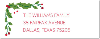 Address Labels by Boatman Geller - Vintage Holiday Border