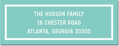 Address Labels by Boatman Geller - Classic Aqua Address Labels by Boatman Geller - Classic Aqua