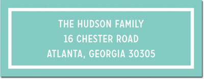 Address Labels by Boatman Geller - Classic Aqua