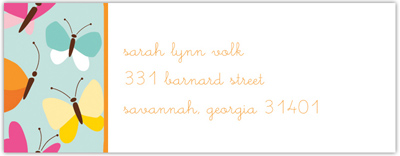 Address Labels by Boatman Geller - Flutter Teal Address Labels by Boatman Geller - Flutter Teal