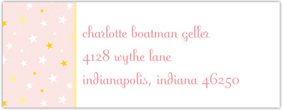 Address Labels by Boatman Geller - Twinkle Star Light Pink