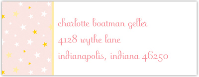Address Labels by Boatman Geller - Twinkle Star Light Pink Address Labels by Boatman Geller - Twinkle Star Light Pink