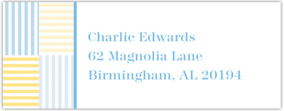 Address Labels by Boatman Geller - Seersucker Patch Light Blue Address Labels by Boatman Geller - Seersucker Patch Light Blue