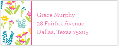 Address Labels by Boatman Geller - Flowers Fields Pink