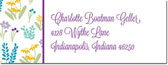 Address Labels by Boatman Geller - Flower Fields Purple