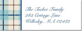 Address Labels by Boatman Geller - Wallace Plaid Blue