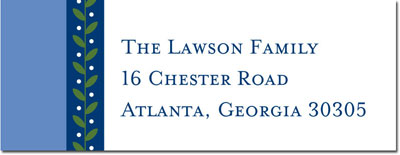 Address Labels by Boatman Geller - Vine Ribbon Blue Address Labels by Boatman Geller - Vine Ribbon Blue