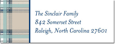 Address Labels by Boatman Geller - MacBeth Plaid Tan Address Labels by Boatman Geller - MacBeth Plaid Tan