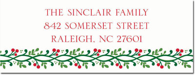 Address Labels by Boatman Geller - Berry Vine Red