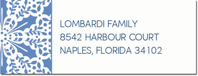 Address Labels by Boatman Geller - Holly Tile Light Blue Address Labels by Boatman Geller - Holly Tile Light Blue