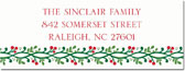 Address Labels by Boatman Geller - Berry Vine Red