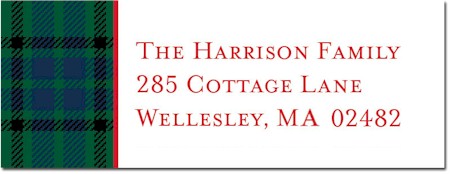 Address Labels by Boatman Geller - Lauder Plaid