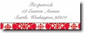 Address Labels by Boatman Geller - Red Damask