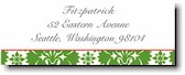 Address Labels by Boatman Geller - Green Damask