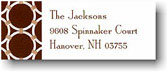 Address Labels by Boatman Geller - Bamboo Rings Brown (Holiday)