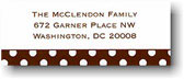 Address Labels by Boatman Geller - Dot Brown With Brown (Holiday)