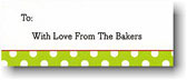 Address Labels by Boatman Geller - Dot Lime With Red (Holiday)