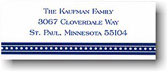 Address Labels by Boatman Geller - Beaded Navy (Holiday)