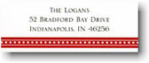 Address Labels by Boatman Geller - Beaded Red (Holiday)