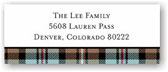 Holiday Address Labels by Boatman Geller - Kelso Plaid Mocha