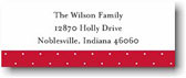 Address Labels by Boatman Geller - Swiss Dot Red (Holiday)