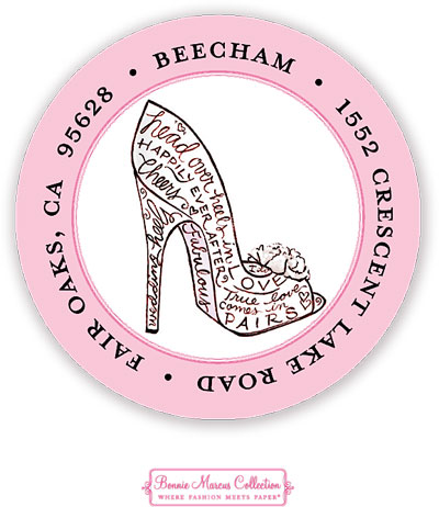 Bonnie Marcus Personalized Return Address Labels - Stunning Shoe