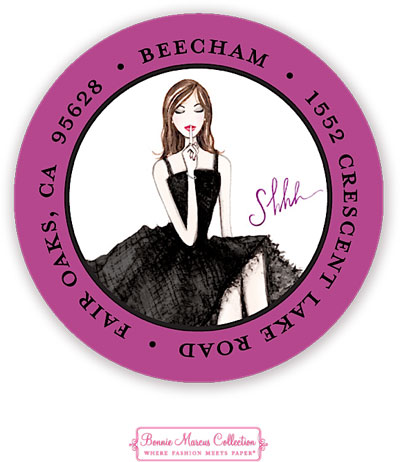 Bonnie Marcus Personalized Return Address Labels - Surprise Girl Bonnie Marcus Personalized Return Address Labels - Surprise Girl