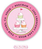 Bonnie Marcus Personalized Return Address Labels - Candy Buffet (Pink)