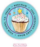 Bonnie Marcus Personalized Return Address Labels - Sprinkles And Confetti (Blue)