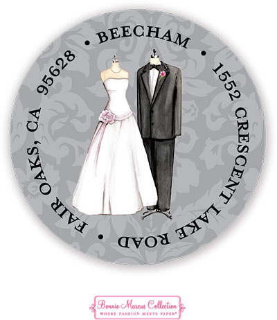 Bonnie Marcus Personalized Return Address Labels - Wedding Attire