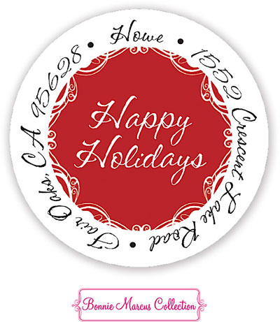 Bonnie Marcus Personalized Return Address Labels - Classy Holiday