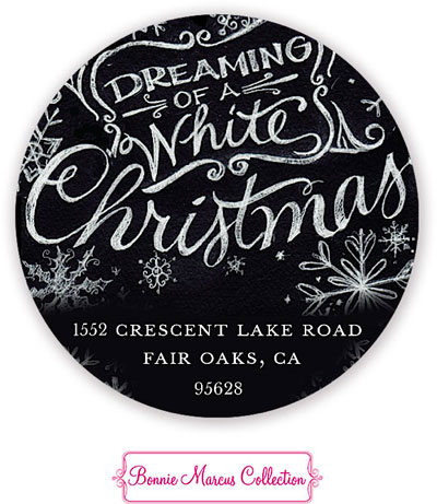 Bonnie Marcus Personalized Return Address Labels - Dreaming Of White Christmas