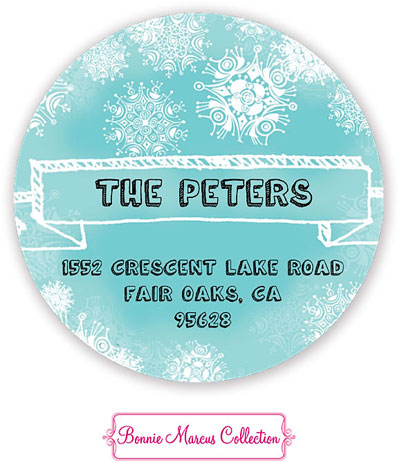 Bonnie Marcus Personalized Return Address Labels - Warm Holiday Wishes (Blue) Bonnie Marcus Personalized Return Address Labels - Warm Holiday Wishes (Blue)