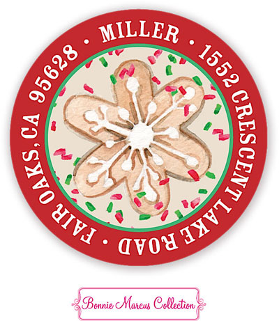 Bonnie Marcus Personalized Return Address Labels - Holiday Cookies