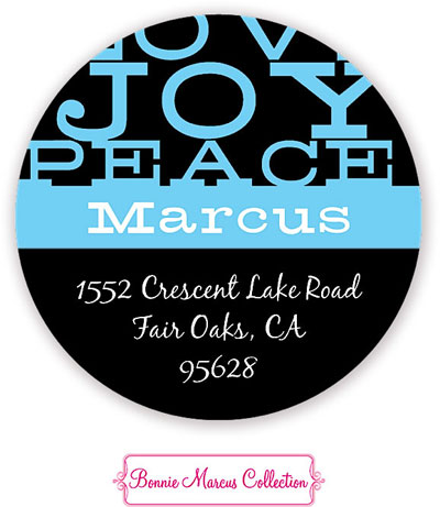 Bonnie Marcus Personalized Return Address Labels - Hanukkah Joy