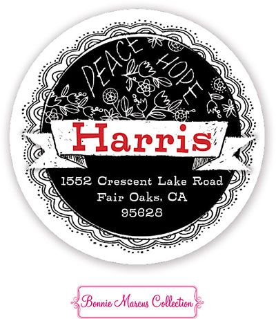 Bonnie Marcus Personalized Return Address Labels - Joyful Chalk Doodles Bonnie Marcus Personalized Return Address Labels - Joyful Chalk Doodles