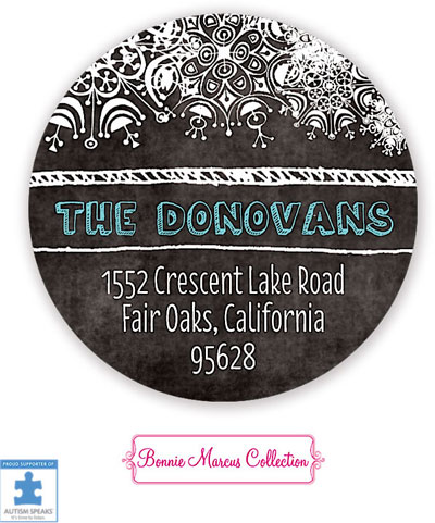 Bonnie Marcus Personalized Return Address Labels - Merry & Bright!