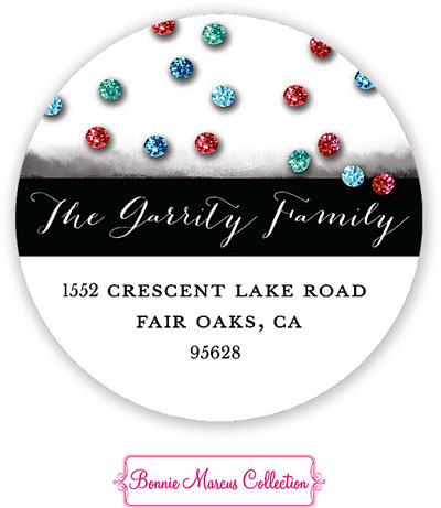 Bonnie Marcus Personalized Return Address Labels - Sparkling Confetti Bonnie Marcus Personalized Return Address Labels - Sparkling Confetti