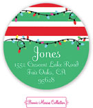 Bonnie Marcus Personalized Return Address Labels - Bright Christmas Lights