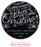 Bonnie Marcus Personalized Return Address Labels - Dreaming Of White Christmas