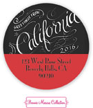 Bonnie Marcus Personalized Return Address Labels - Greeting From California