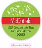 Bonnie Marcus Personalized Return Address Labels - Ho Ho Ho