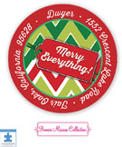 Bonnie Marcus Personalized Return Address Labels - Merry Everything!