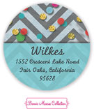 Bonnie Marcus Personalized Return Address Labels - Peace & Joy Confetti