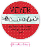 Bonnie Marcus Personalized Return Address Labels - Snow Globe Greetings